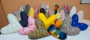 Coussins coeurs